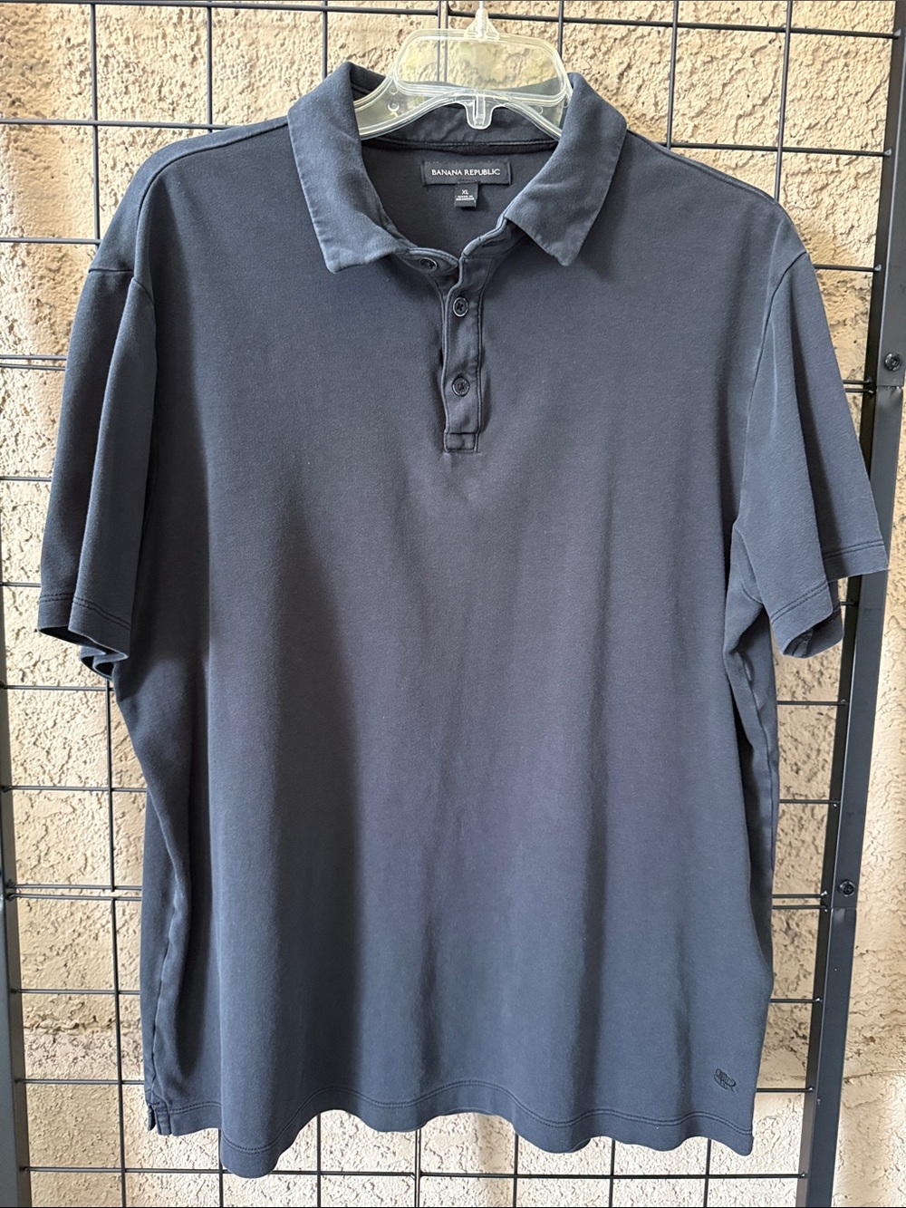 Banana Republic Men's Dark Gray Polo Cotton Shirt